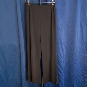 Wide cut elastic waisted Women's Sz 10 black pants
